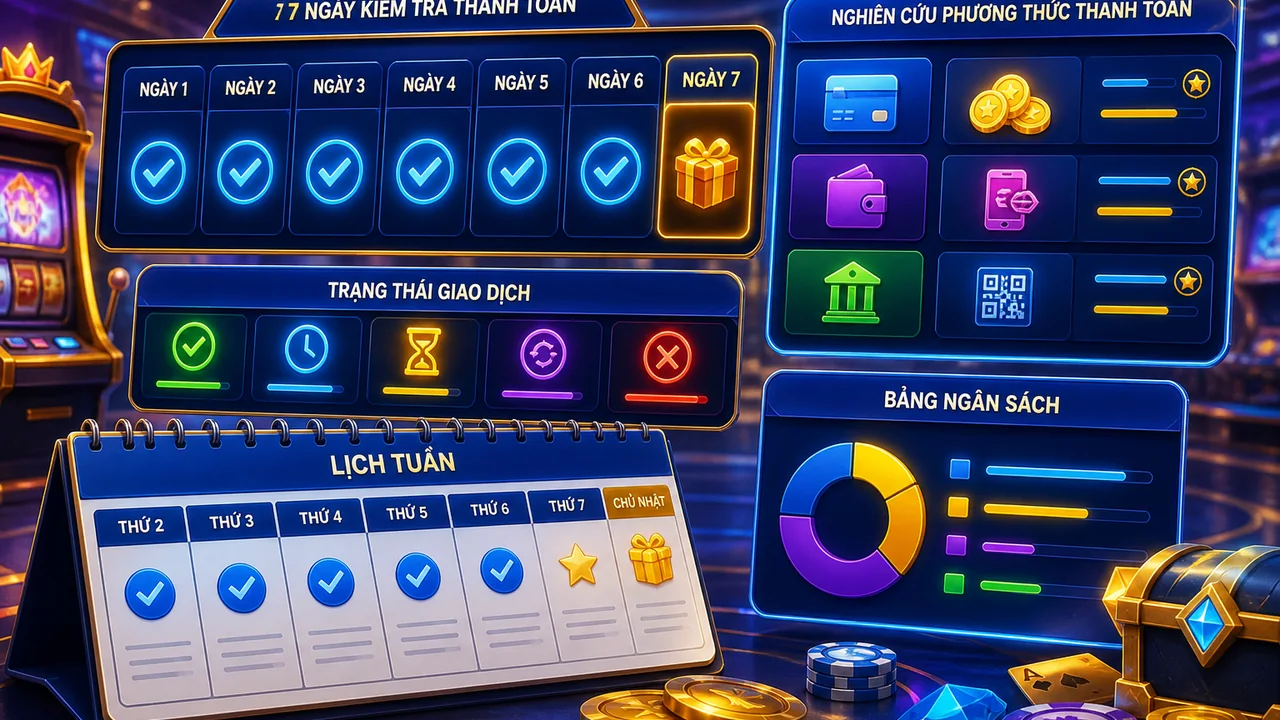 Bảy ngày kiểm tra thanh toán 12bet để lập ngân sách tuần chủ động